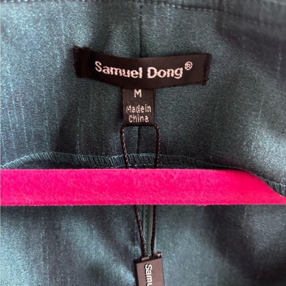 Samuel Dong Deep Teal Elegant Top - Picture 2 of 5